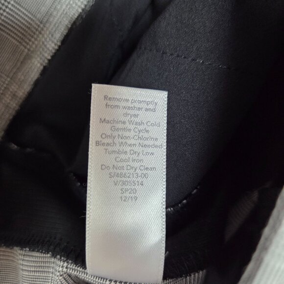 Athleta‎ Brooklyn Mid Rise Ankle Pant Womens 8 Gray Plaid Travel UPF 50 - Picture 10 of 10